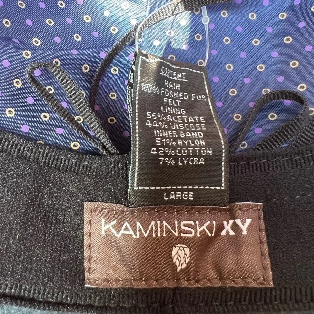 NWT Kaminski XY Bluesteel/Graphite Fur Felt Hat